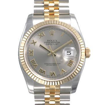 ROLEX ロレックス レプリカ パーペチュアル デイトジャスト 116233 グレー